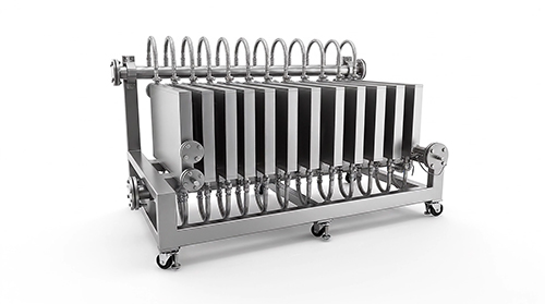 Tantalum alloy continuous flow reactor